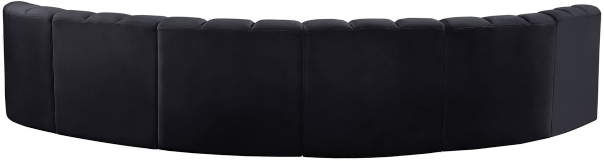 Arc - Velvet 6 Piece U-Shaped Modular Sofa