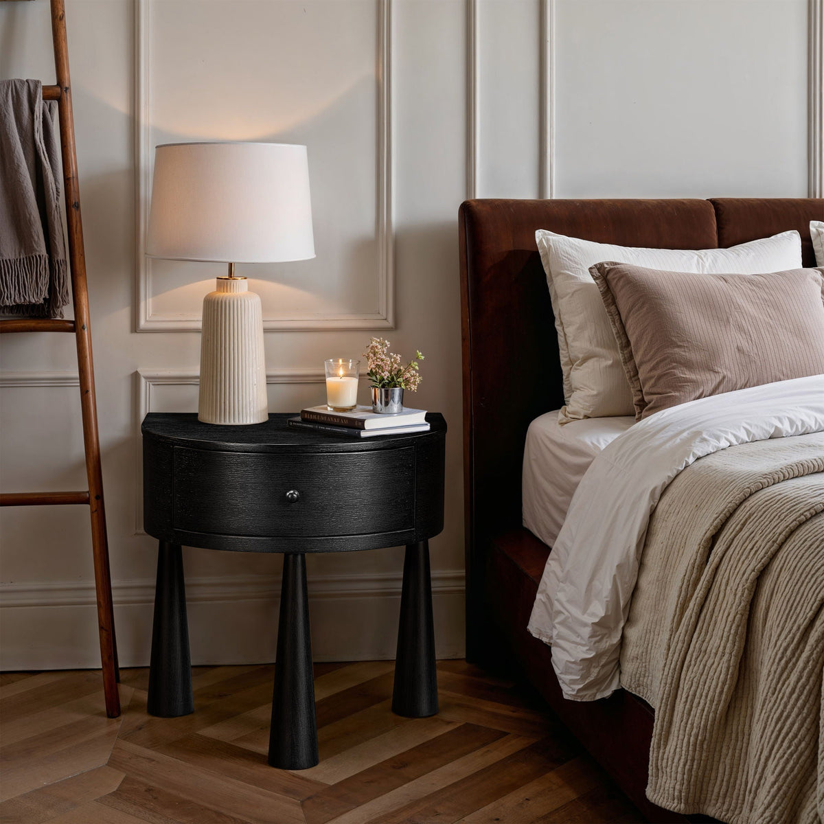 Oasis - Acacia Veneer And Solid Wood Night Stand