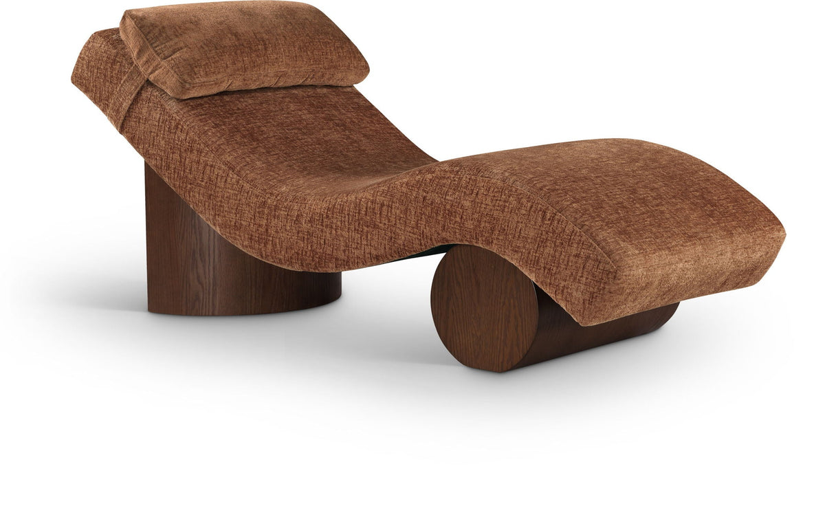 Marcella - Chaise Lounge - Walnut Base