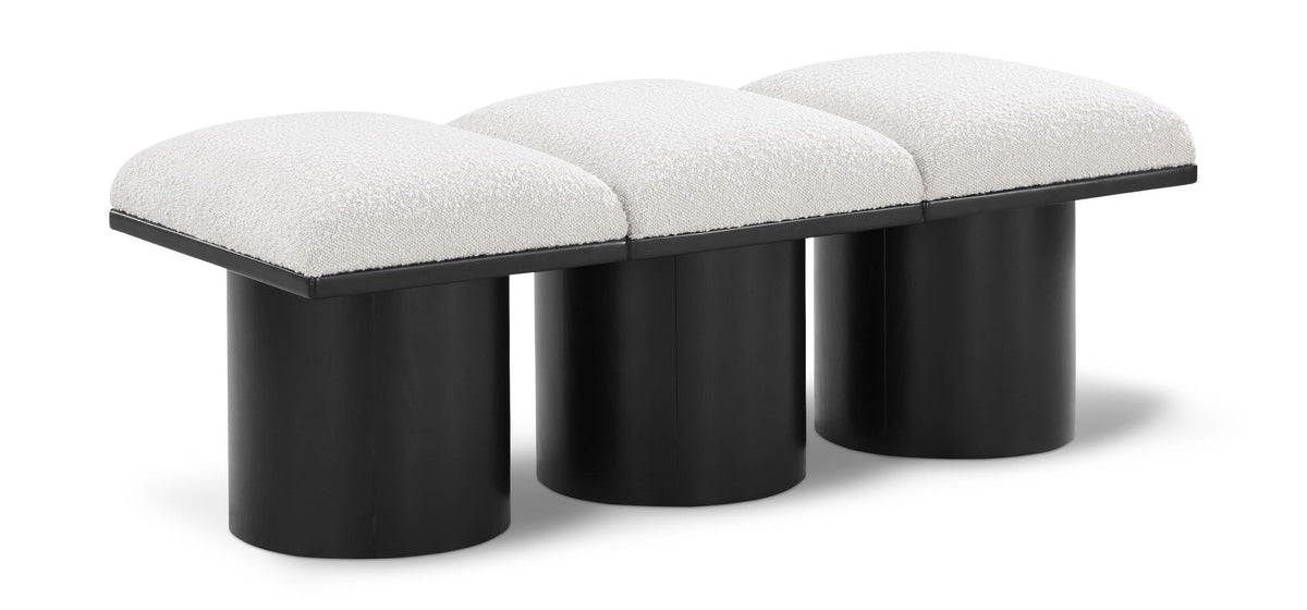 Pavilion - 3 Piece Modular Bench With Black Base