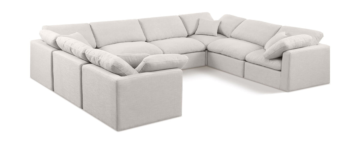 Indulge - Linen 8 Piece Modular Sectional