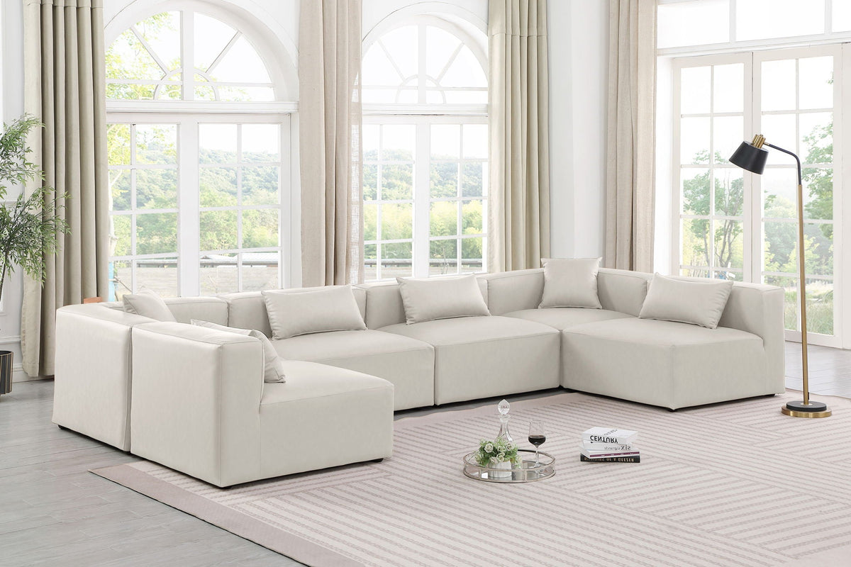 Cube - 6 Piece Modular Armless Sectional