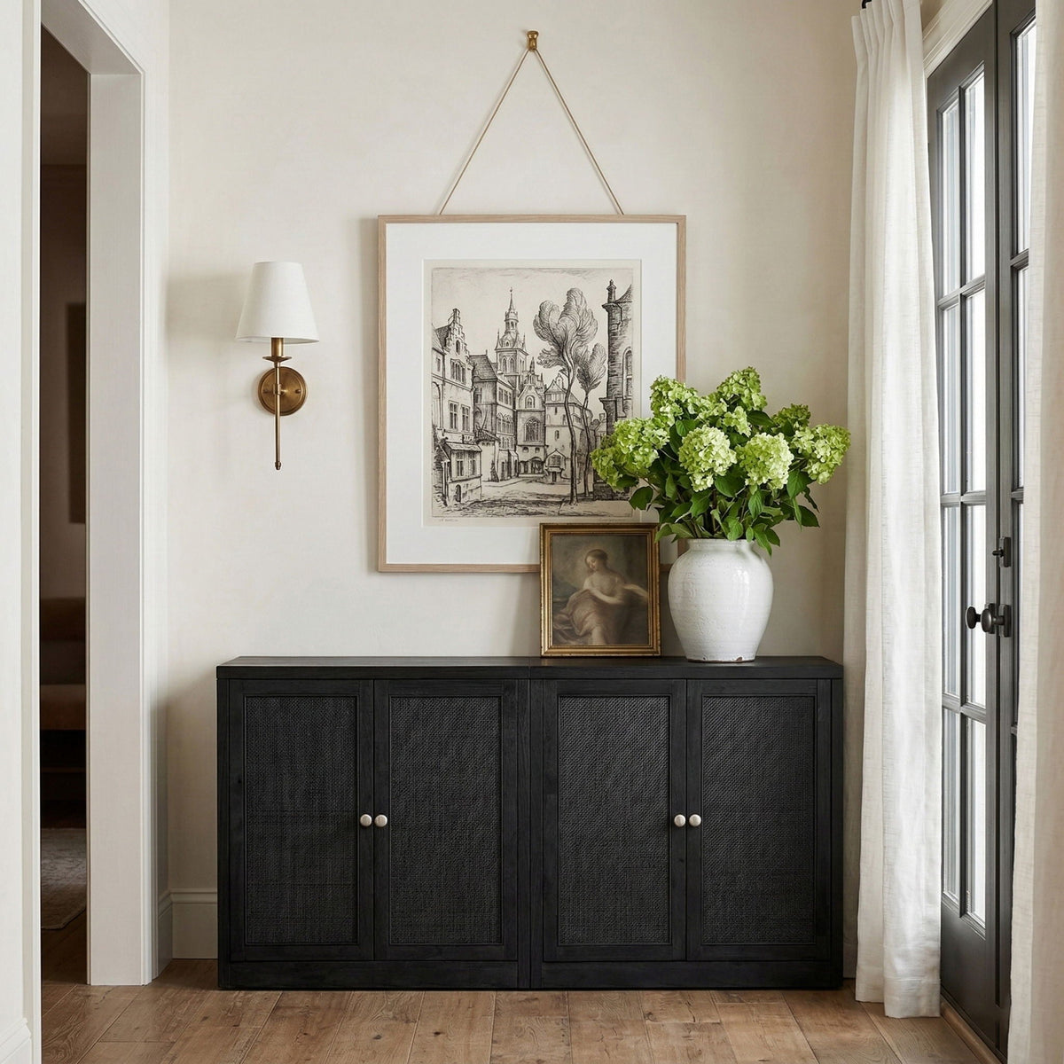 Vero - Solid Wood And Oak Venee Sideboard/Buffet
