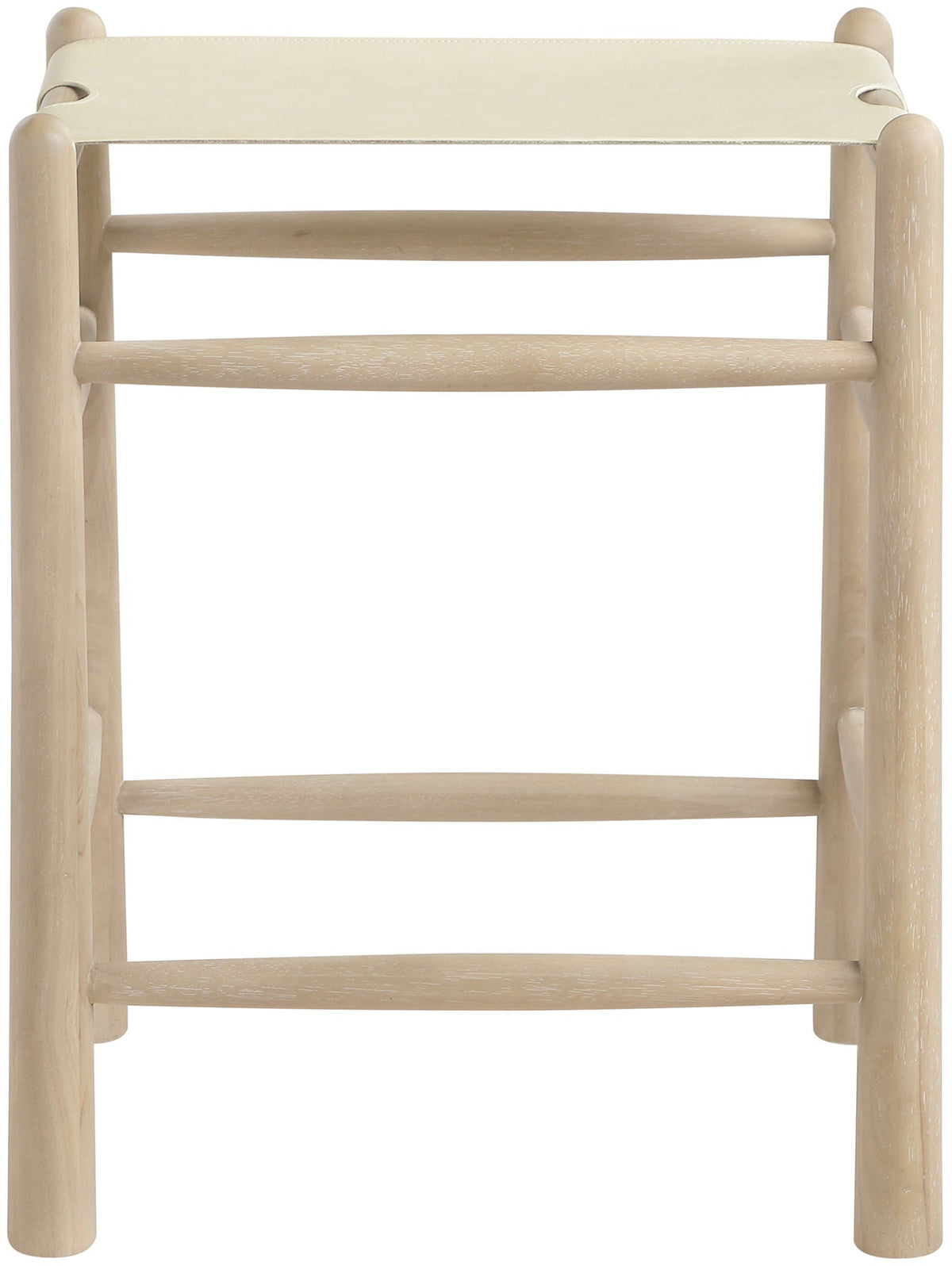 Santos - Backless Counter Stool With Stained Natural Base