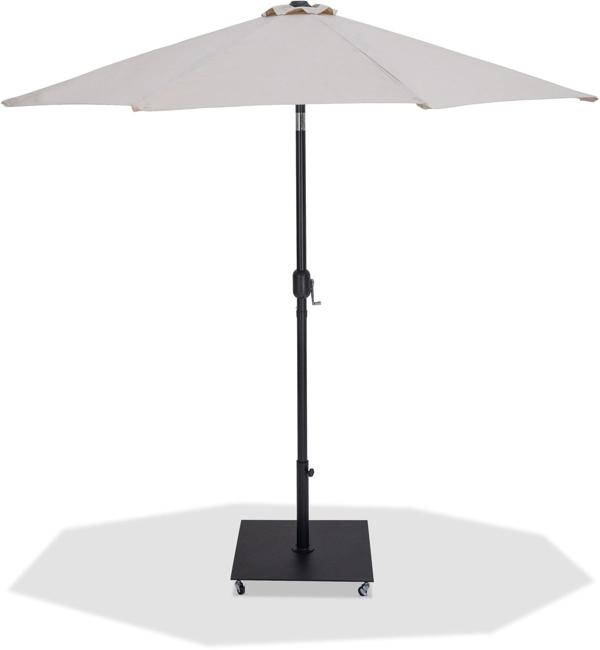 Fiji - Aluminum Patio Umbrella With Square Black Base