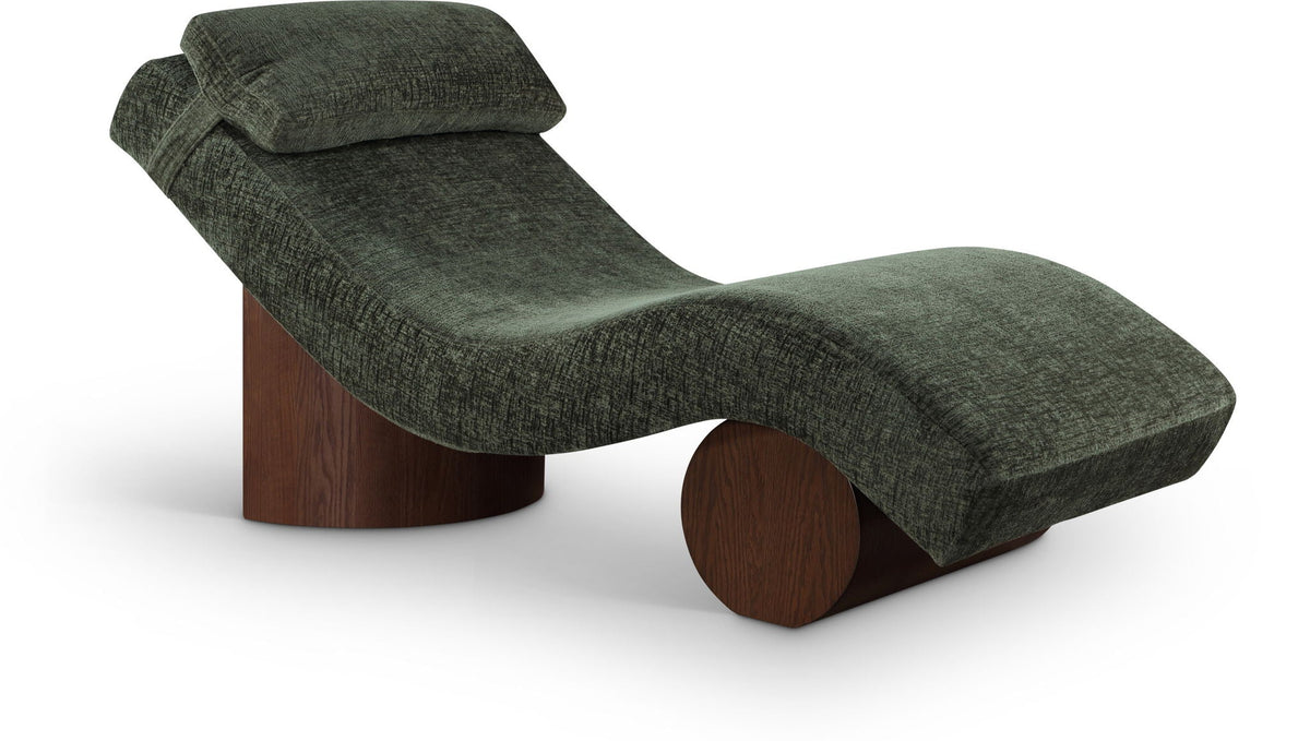 Marcella - Chaise Lounge - Walnut Base