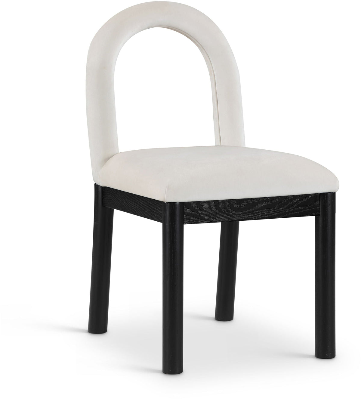 Conrad - Velvet Dining Chair With Black Legs