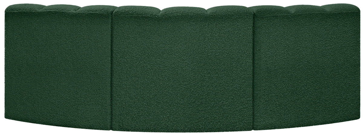 Arc - Boucle Fabric 3 Piece Modular Corner Sofa