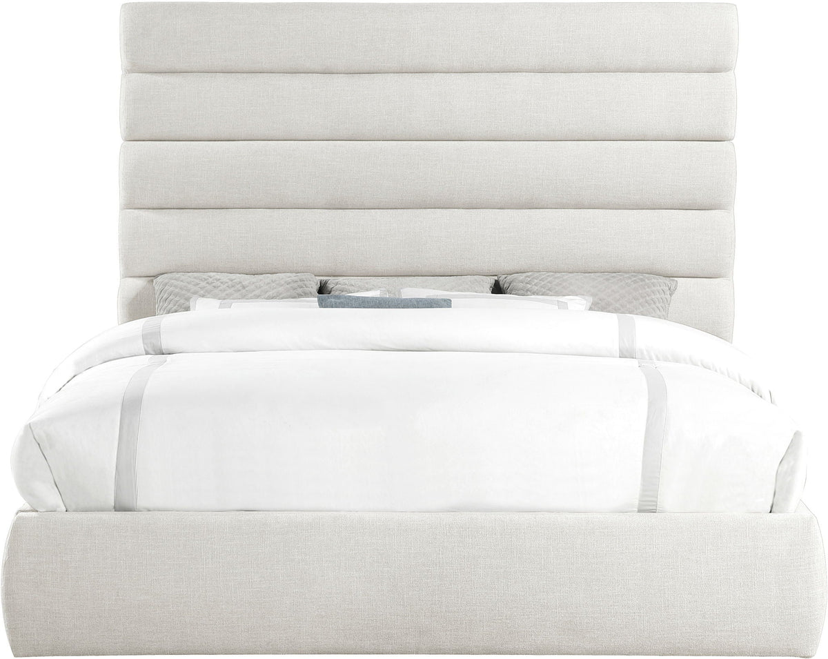 Adam - Linen Fabric Bed With 70.5" Headboard