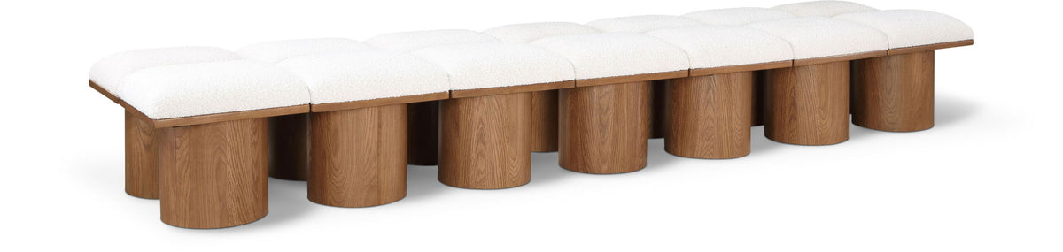 Pavilion - 14 Piece Modular Bench With Brown Base