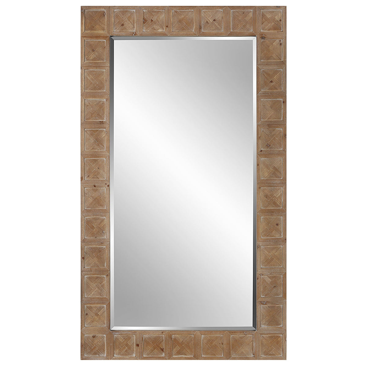 Ranahan - Rustic Farmhouse Mirror - Light Brown