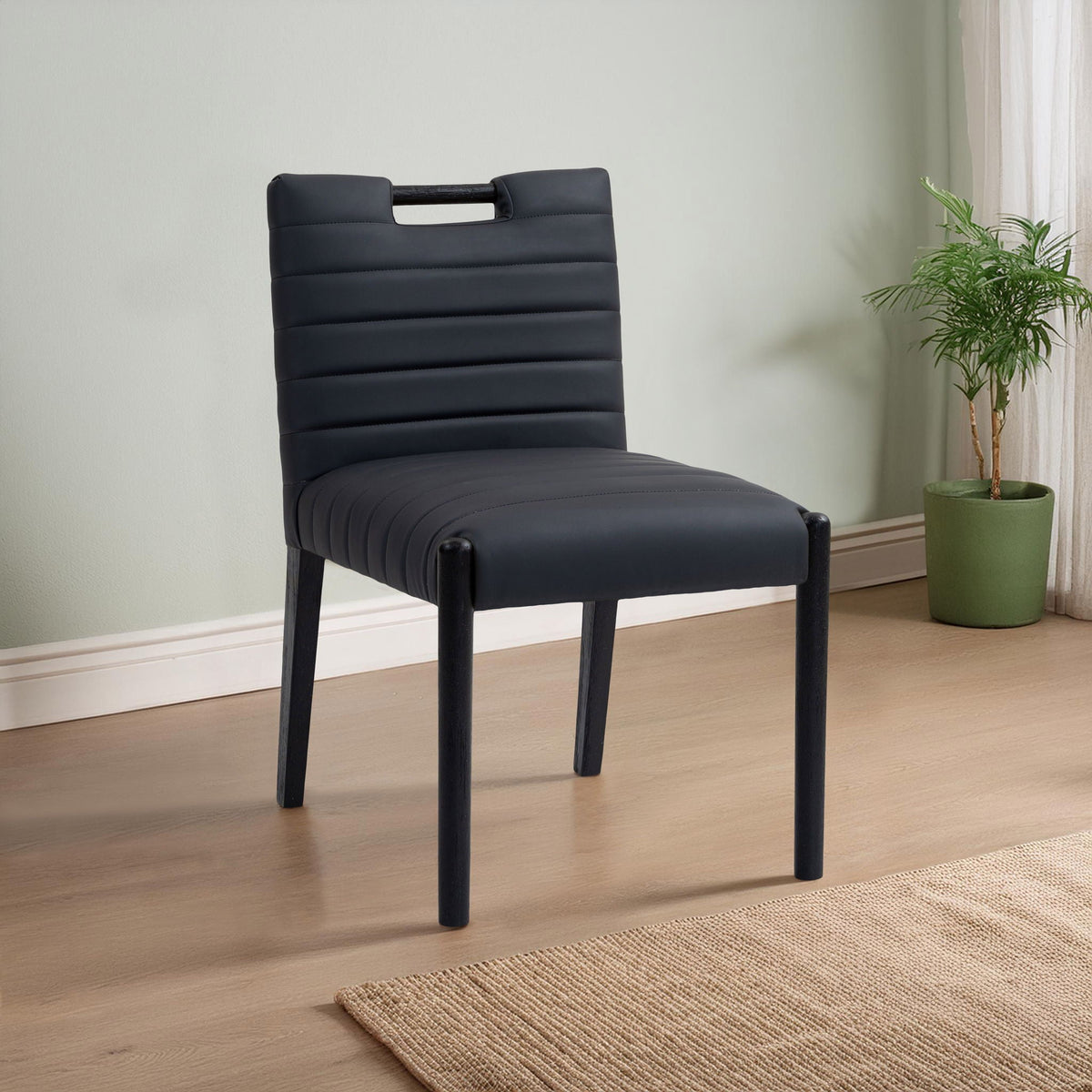 Aimee - Dining Side Chair (Set of 2) - Black Legs