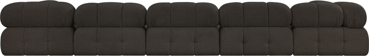 Ames - 7 Piece Boucle Fabric Modular Sectional