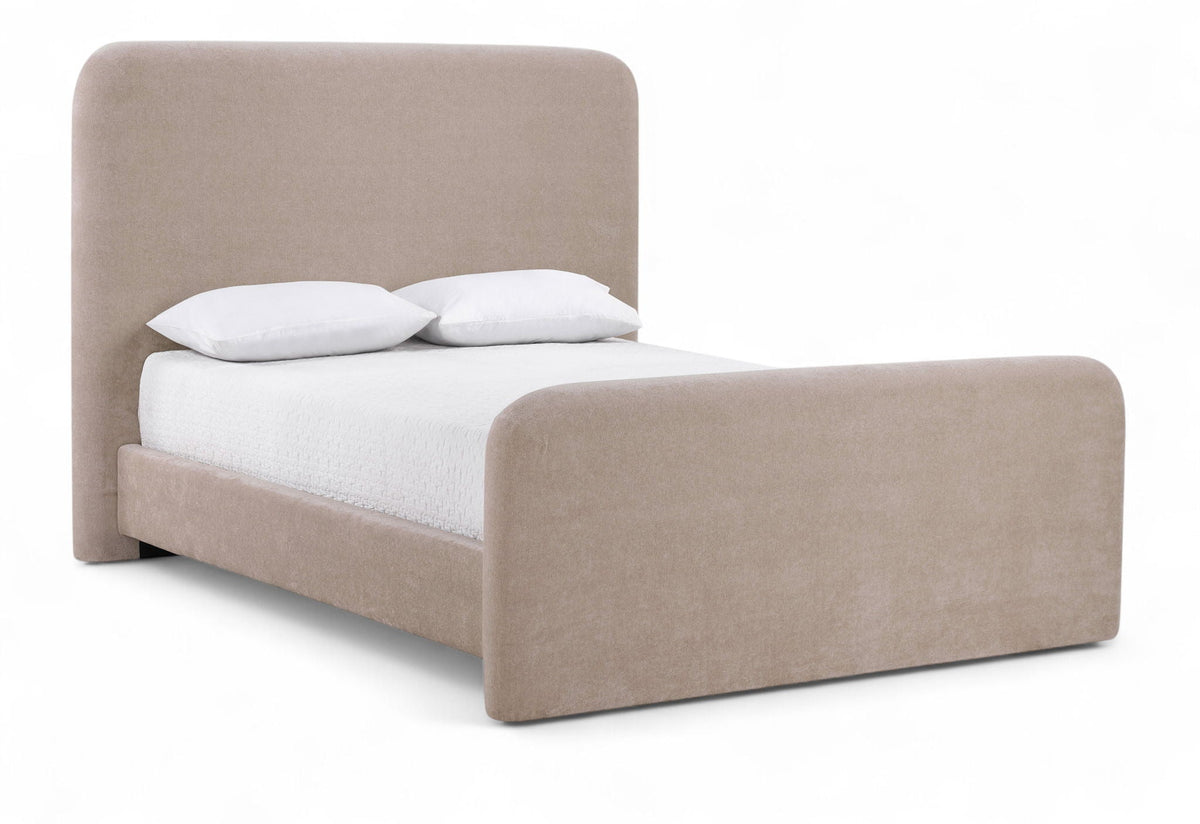 Fira - Chenille Fabric Upholstered Bed