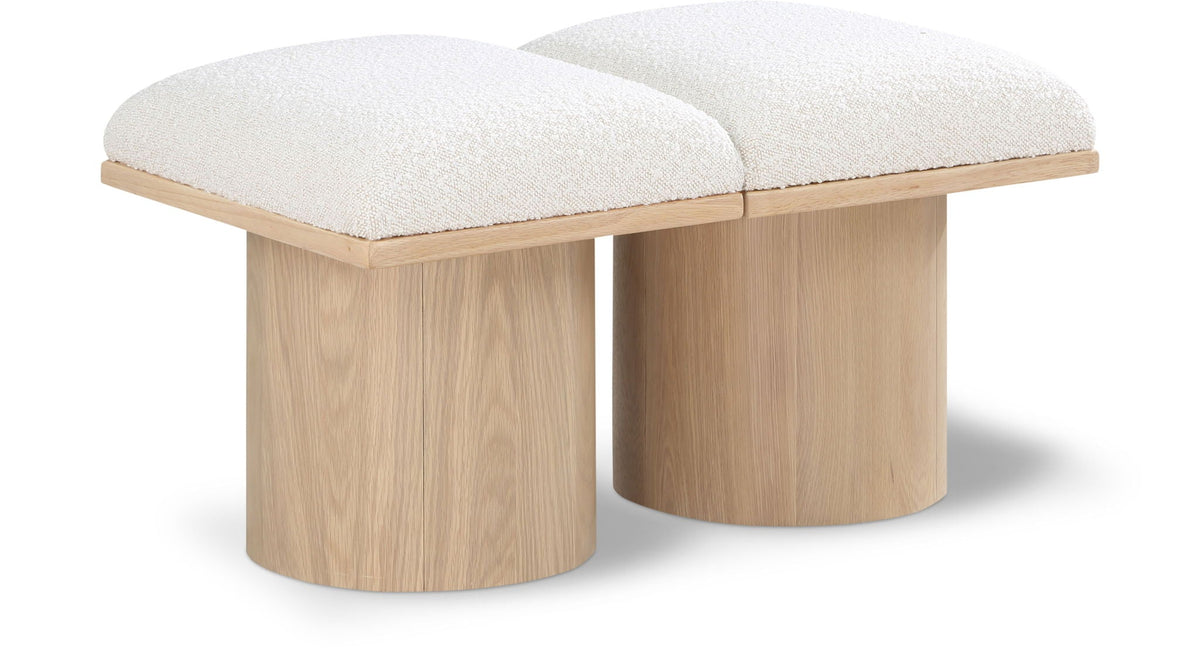Pavilion - 2 Piece Modular Bench With Natural Base