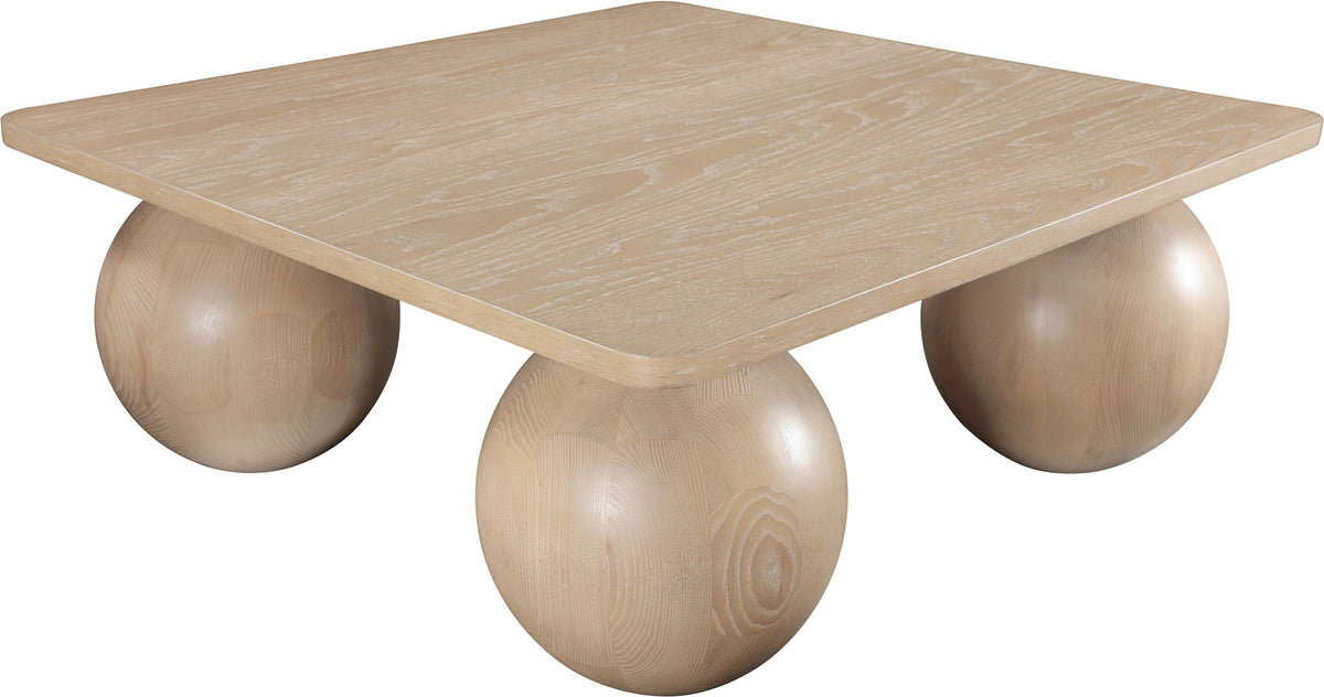 Fitch - Oak Veneer Coffee Table - 4 Legs