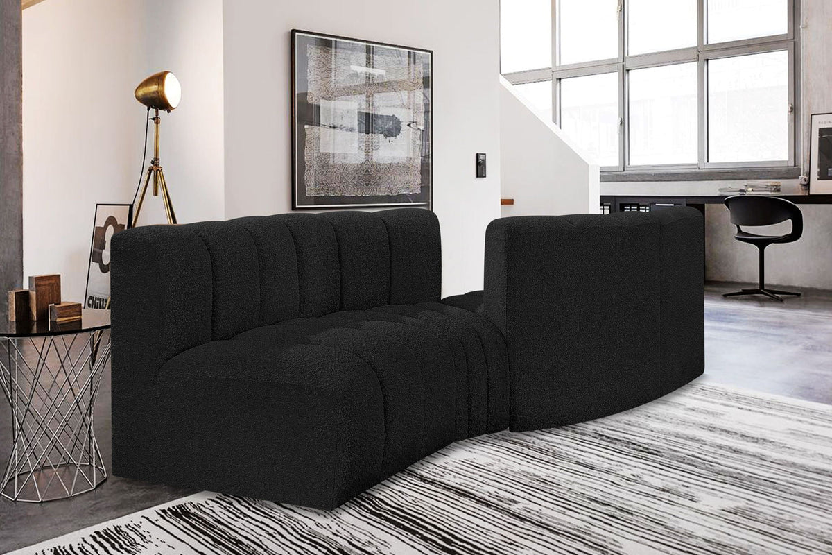 Arc - Boucle Fabric 4 Piece Sofa