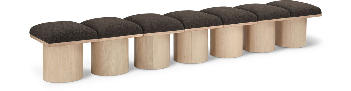Pavilion - 7 Piece Modular Bench With Natural Base