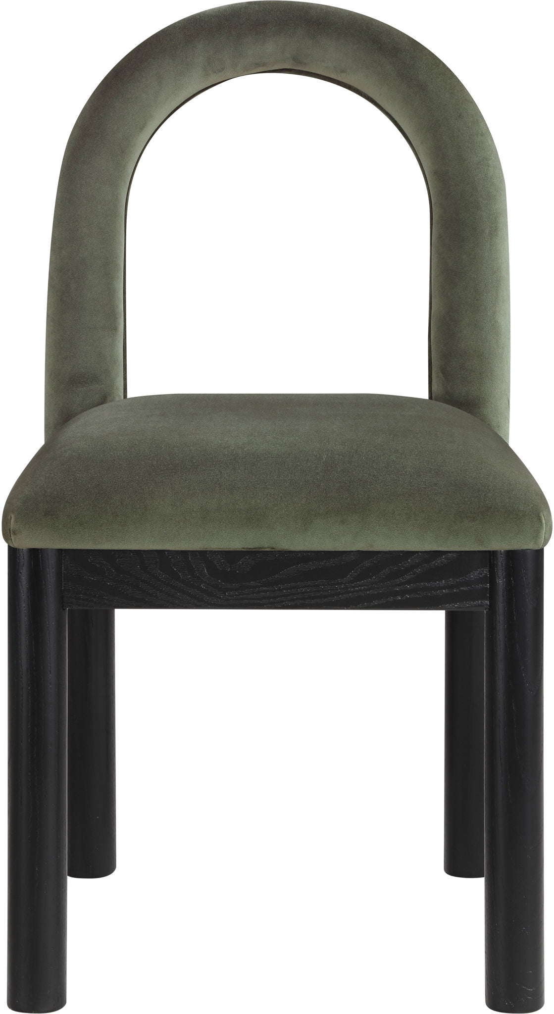 Conrad - Velvet Dining Chair With Black Legs