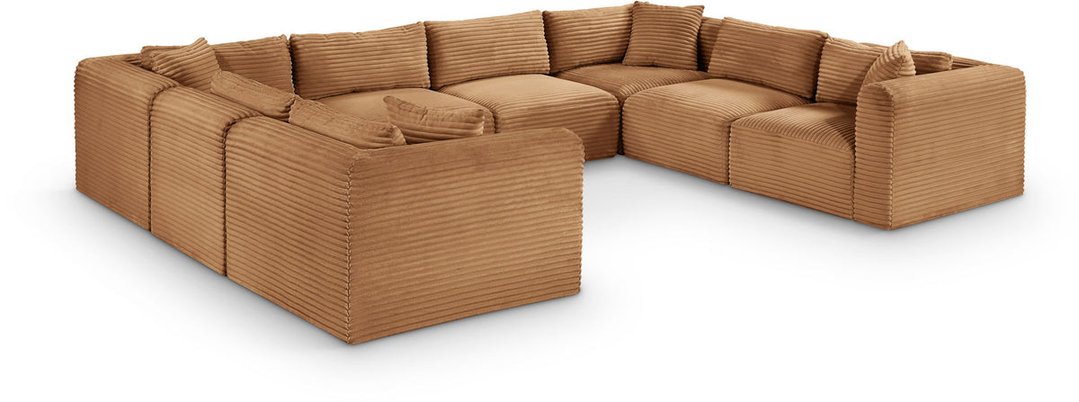 Shaggy - Fabric 8 Piece Modular U-Shaped Sectional