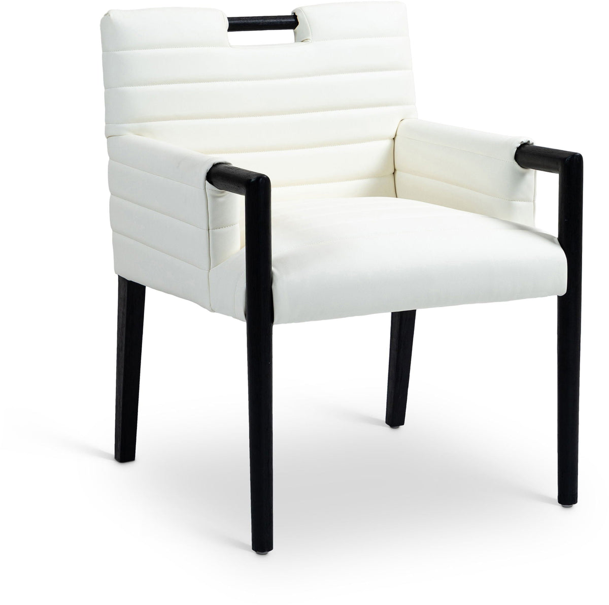 Aimee - Dining Arm Chair - Black Legs