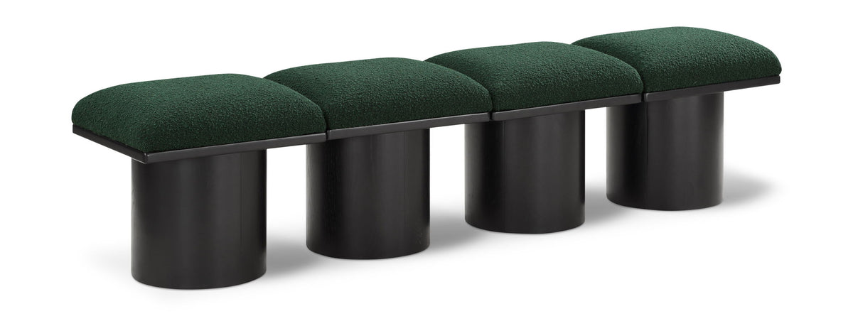 Pavilion - 4 Piece Modular Bench With Black Base
