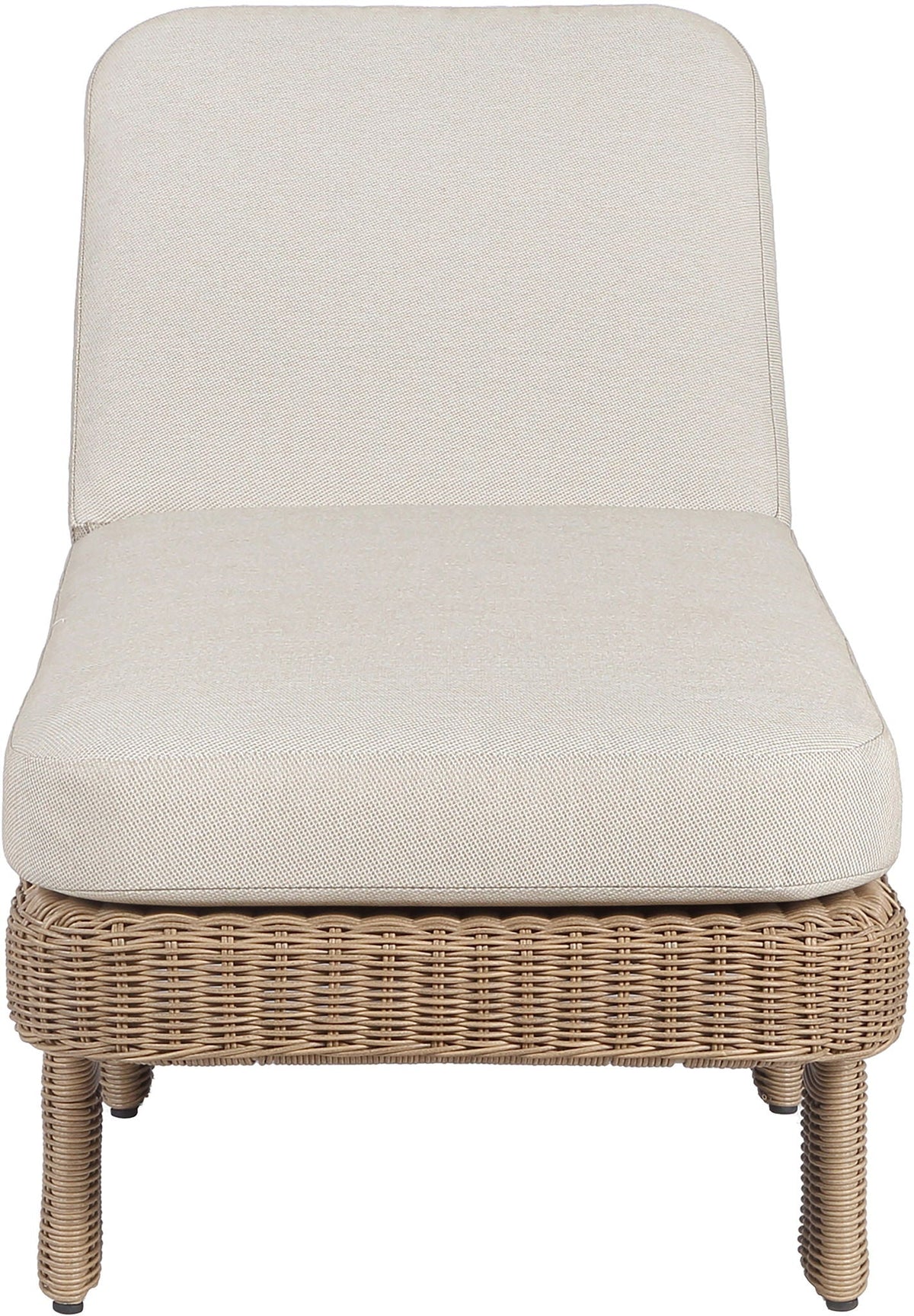 Sandbay - Olefin Water Resistant Fabric And Wicker Outdoor Patio Lounge Chair