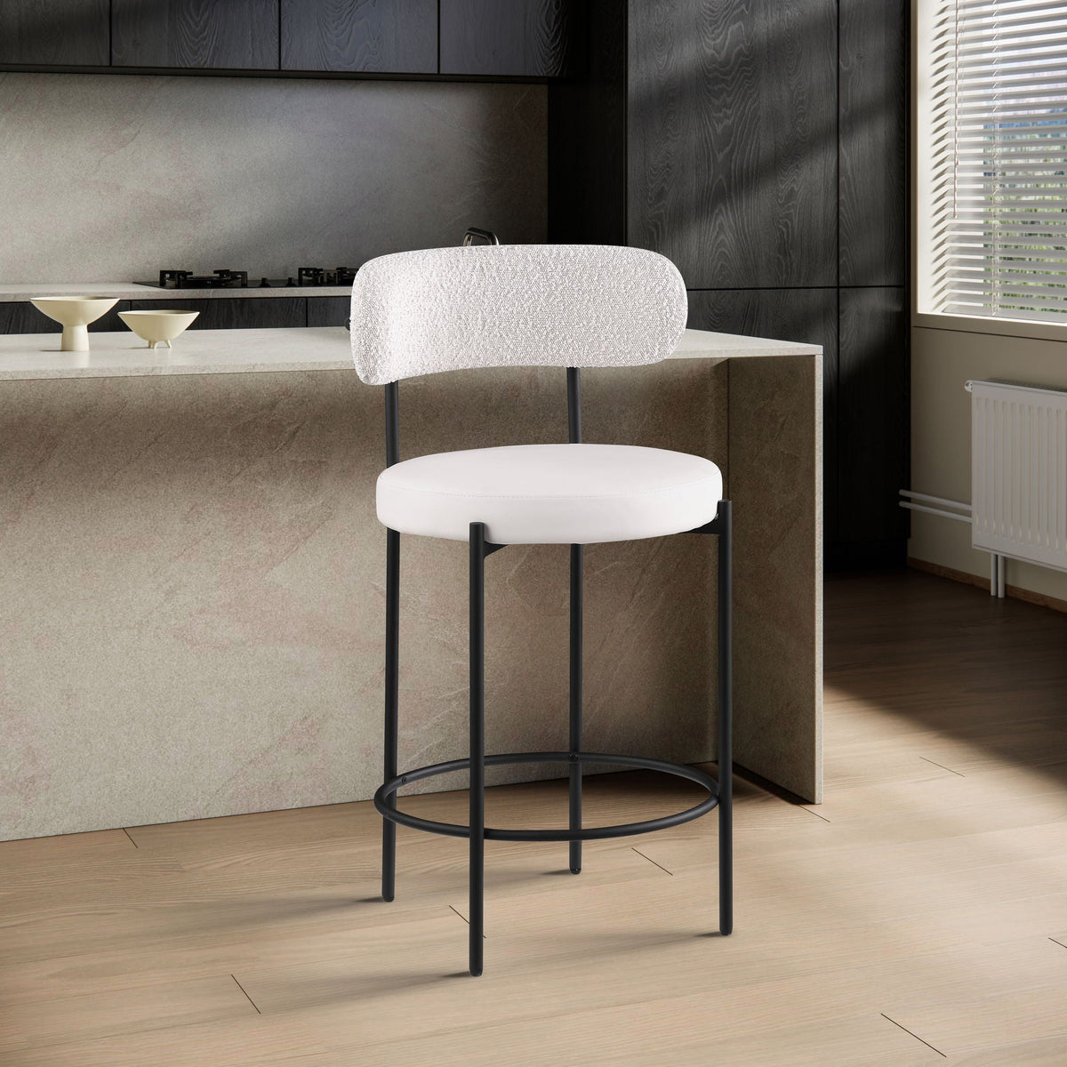 Beacon - Faux Leather Stool (Set of 2)
