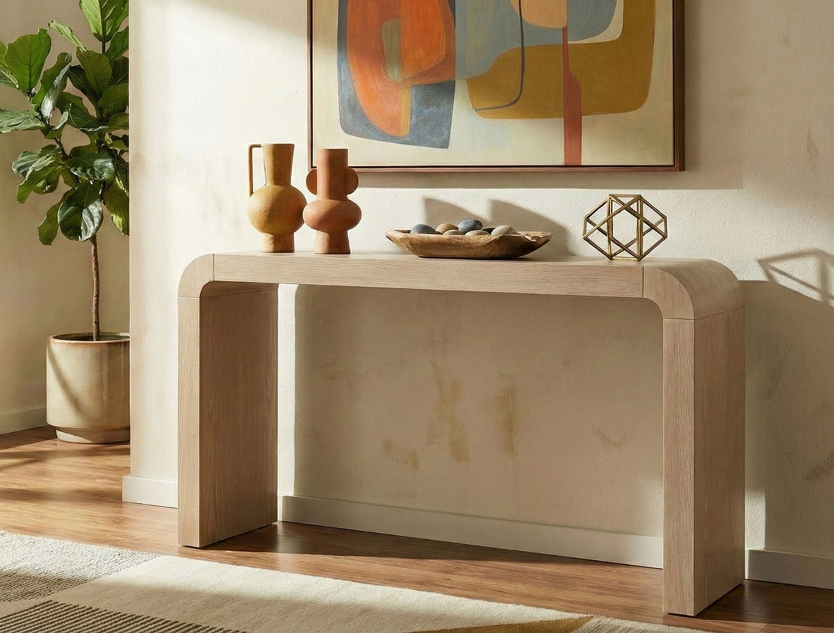 Toulon - Oak Veneer Console Table