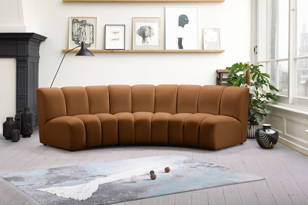 Infinity - 3 Piece Modular Sectional - Saddle