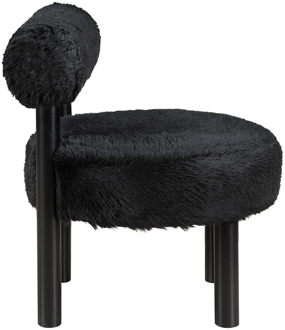 Ambre - Vegan Shearling Fabric Upholstered Accent Chair