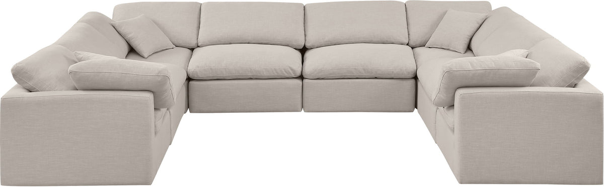 Indulge - Linen 8 Piece Modular Sectional