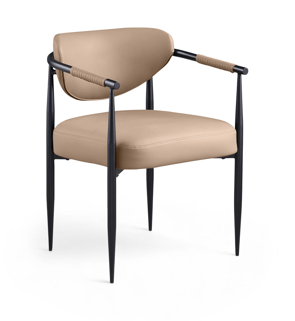 Virella - faux Leather Upholstered Dining Chair (Set of 2) - Black Base