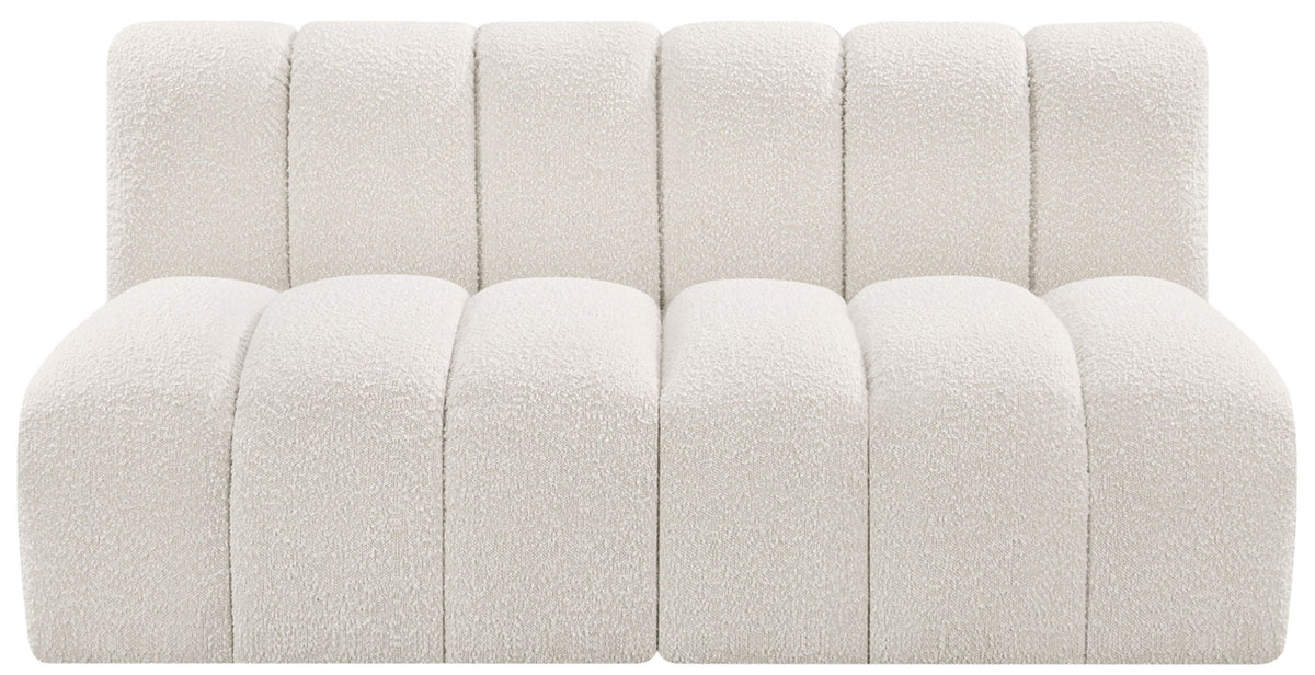 Arc - Boucle Fabric 2 Seats Modular Sofa