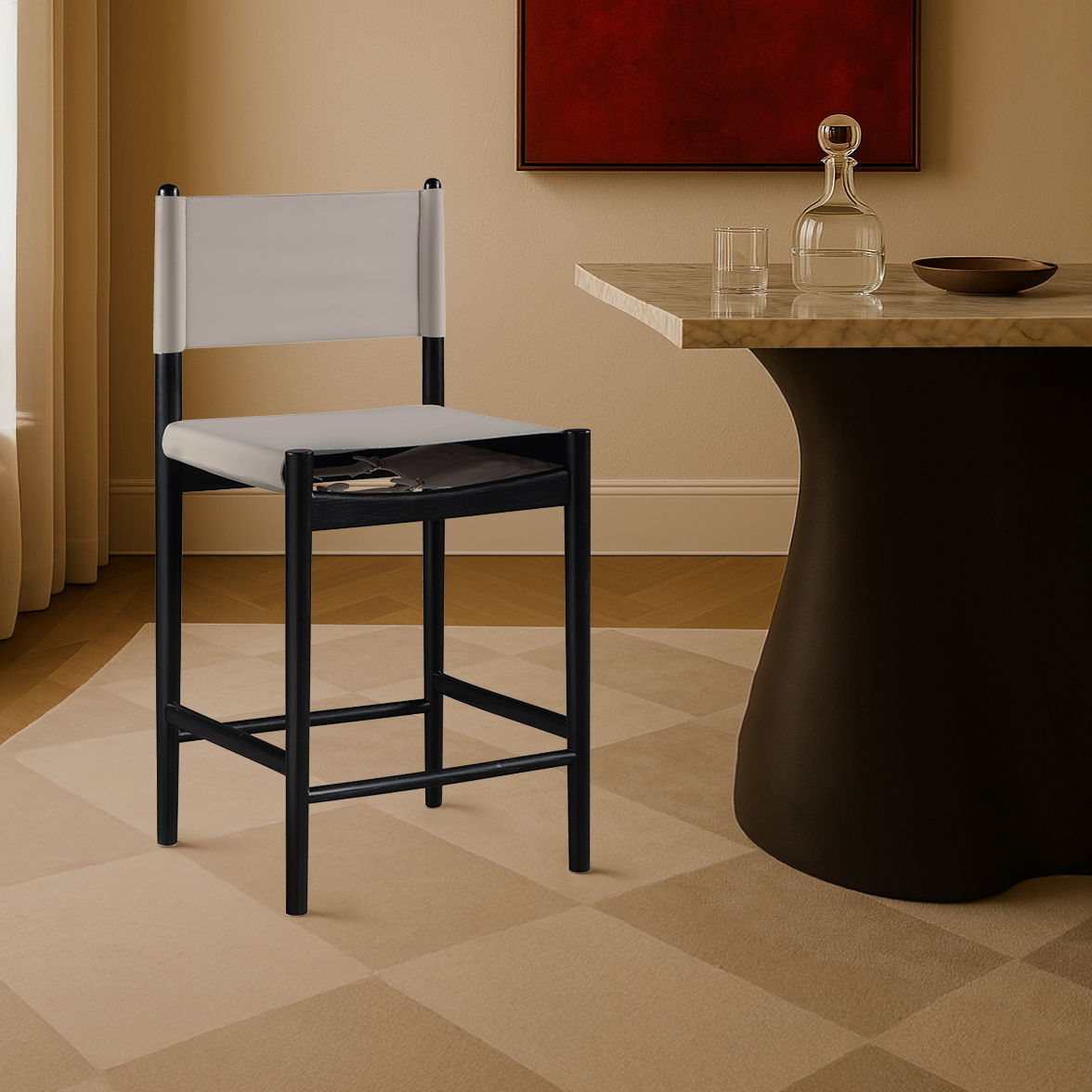 Rawlins - Counter Stool - Black Frame