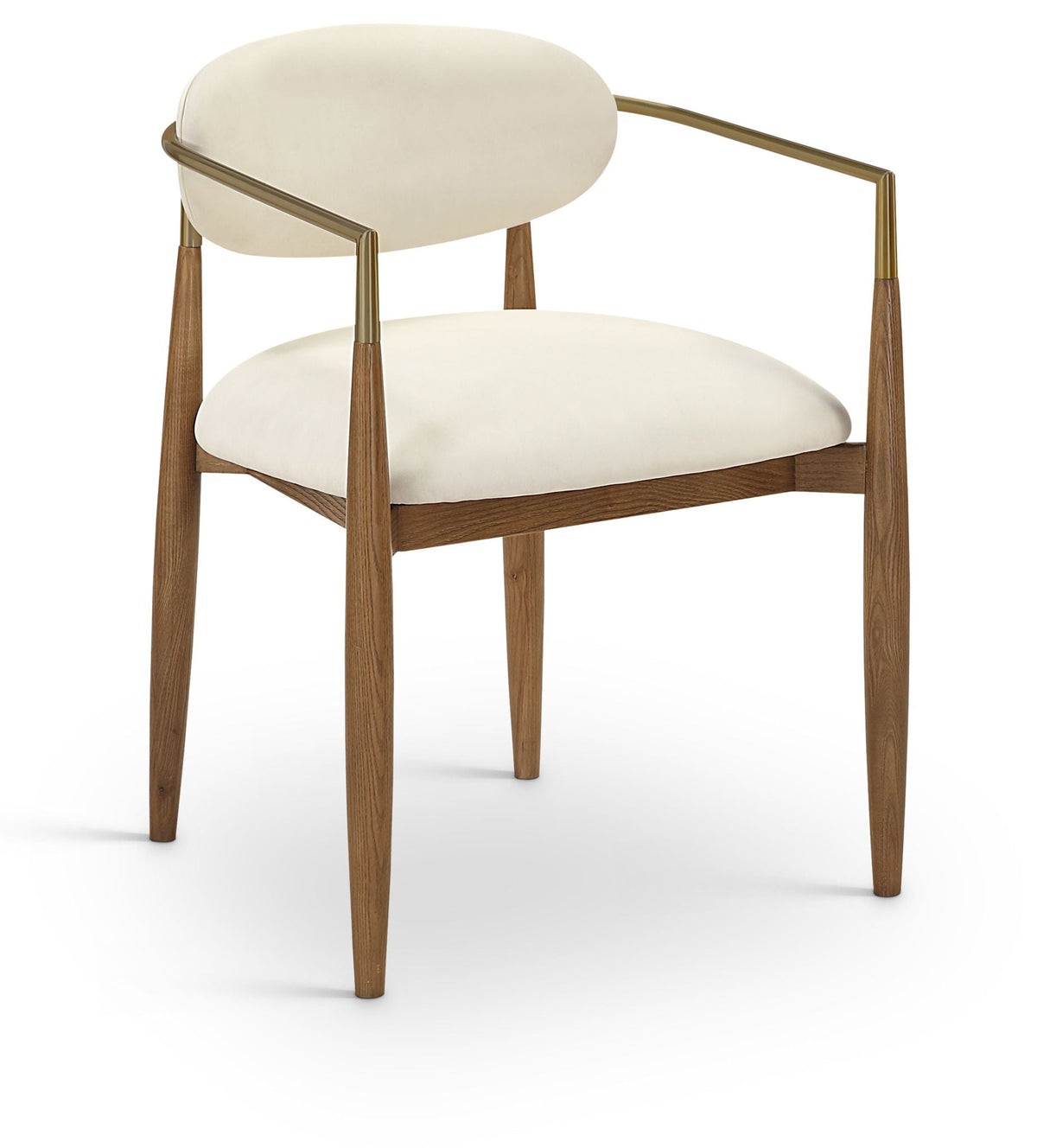Riccio - Dining Arm Chair (Set of 2) - Walnut Frame