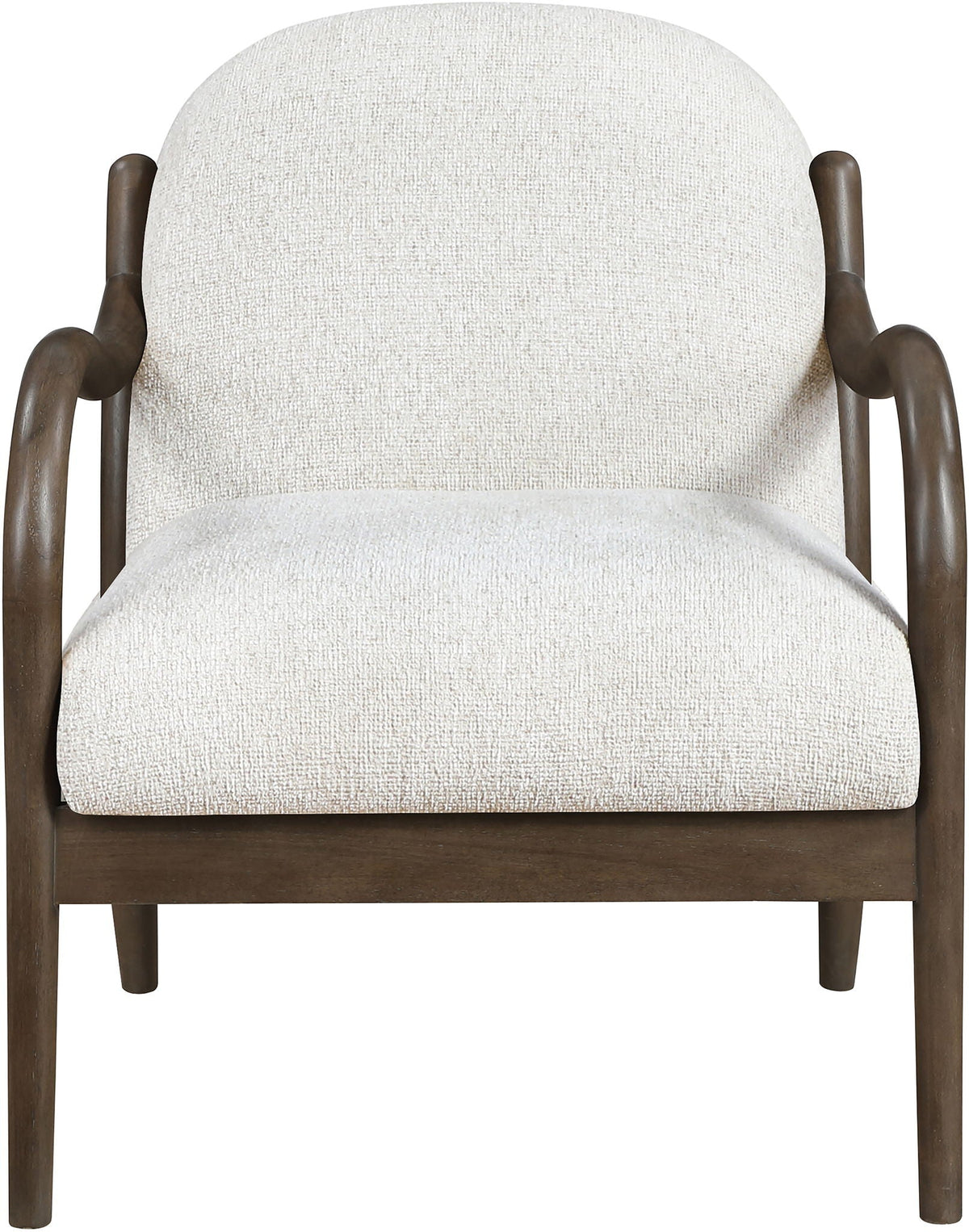 Helmsley - Performance Fabric Upholstered Accent Chair - Brown Frame