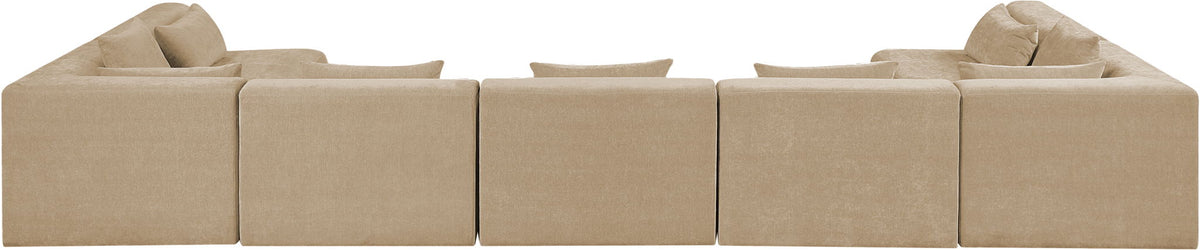 Stellar - 7 Piece Chenille Fabric Upholstered Modular Sectional