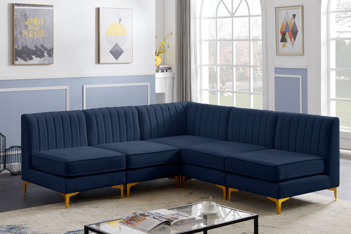 Alina - 5 Piece Armless Sectional