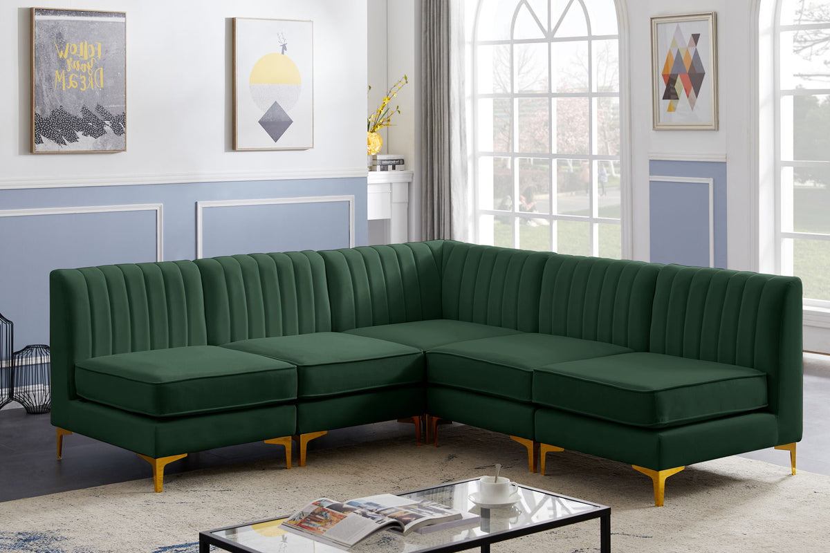 Alina - 5 Piece Armless Sectional