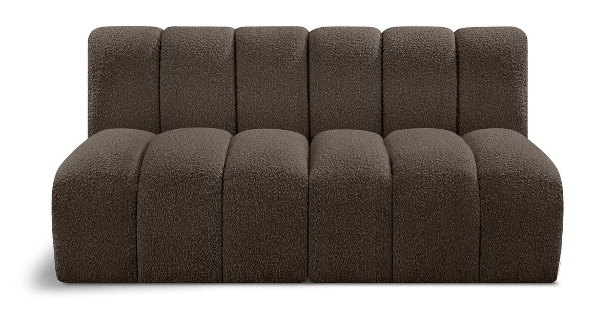 Arc - Boucle Fabric 2 Seats Modular Sofa