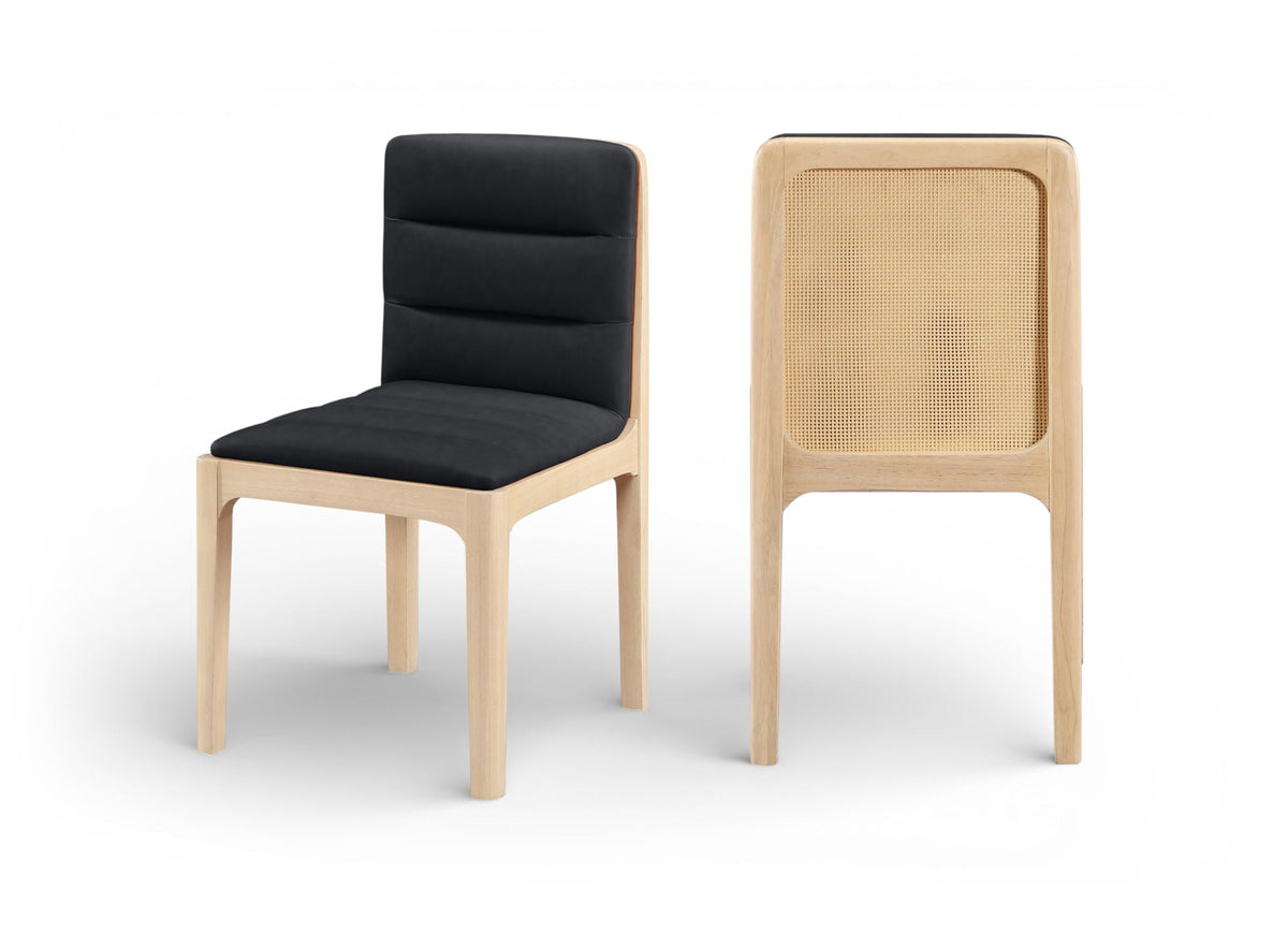 Ellis - Vegan Leather Upholstered Dining Chair (Set of 2) - Natural Base