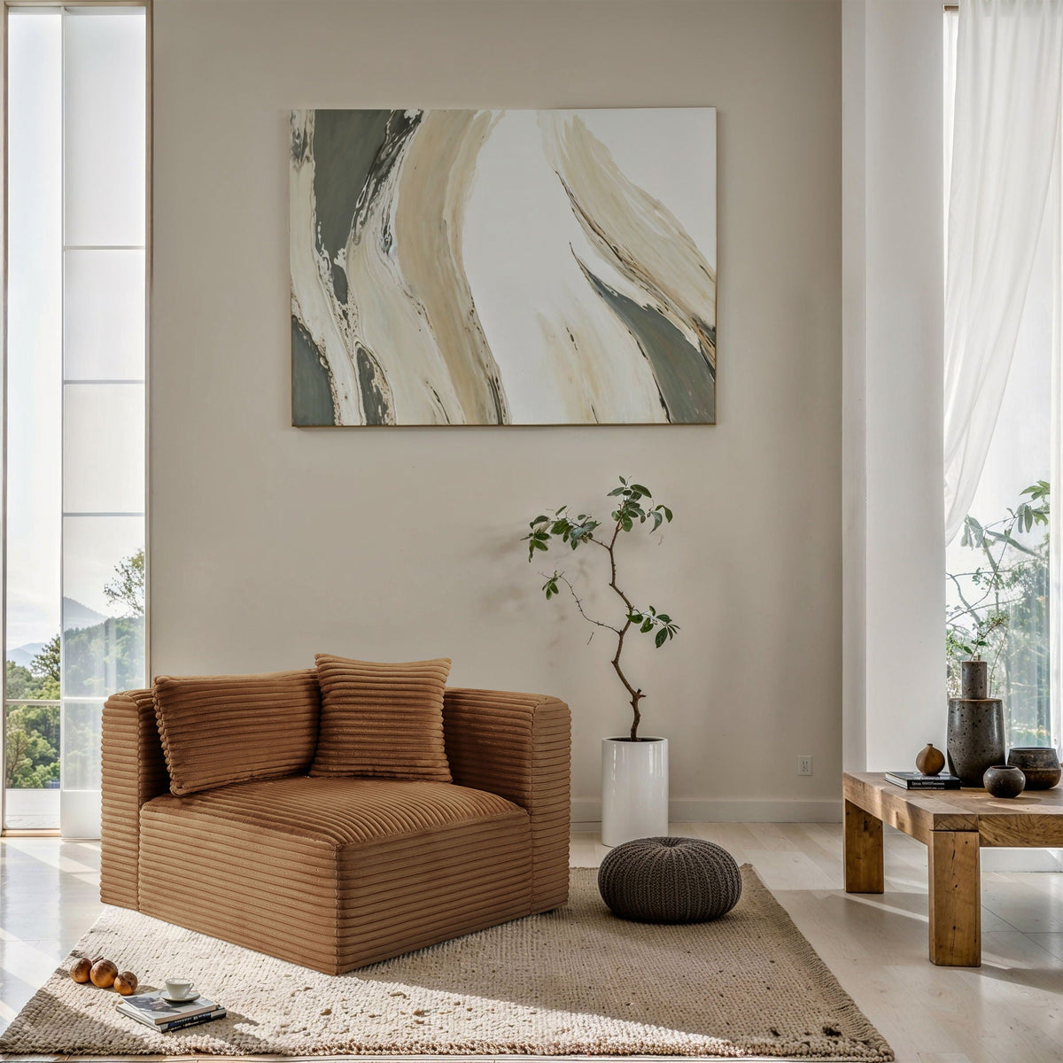 Shaggy - Fabric Corner Chair