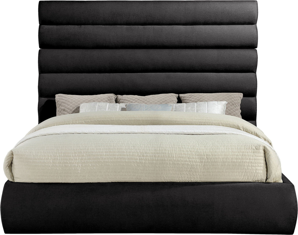 Adam - Chenille Fabric Bed With 70.5" Headboard