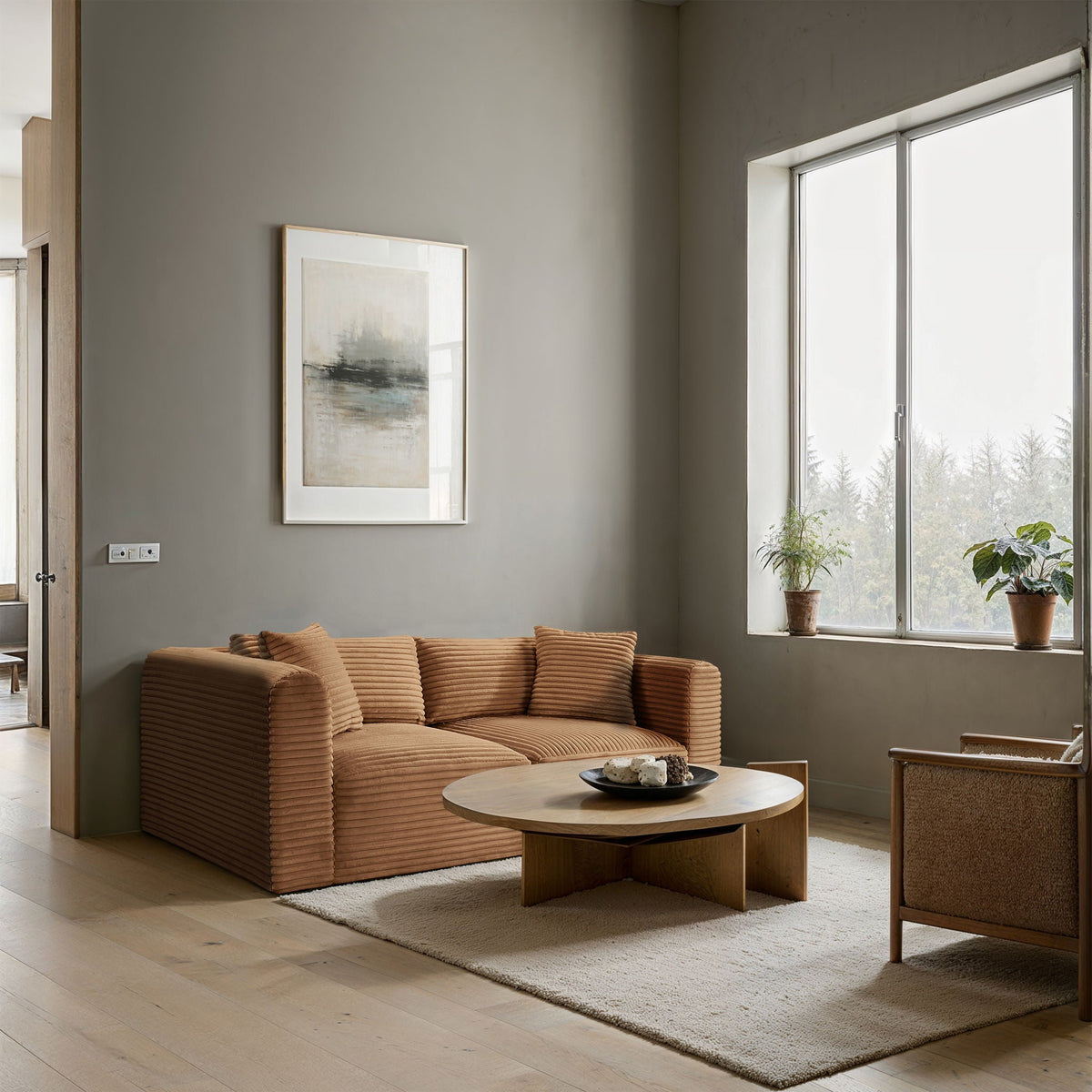 Shaggy - Fabric 2 Seat Modular Sofa