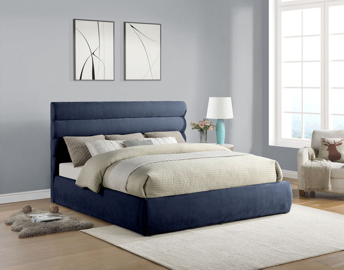 Adam - Chenille Fabric Bed With 52" Headboard