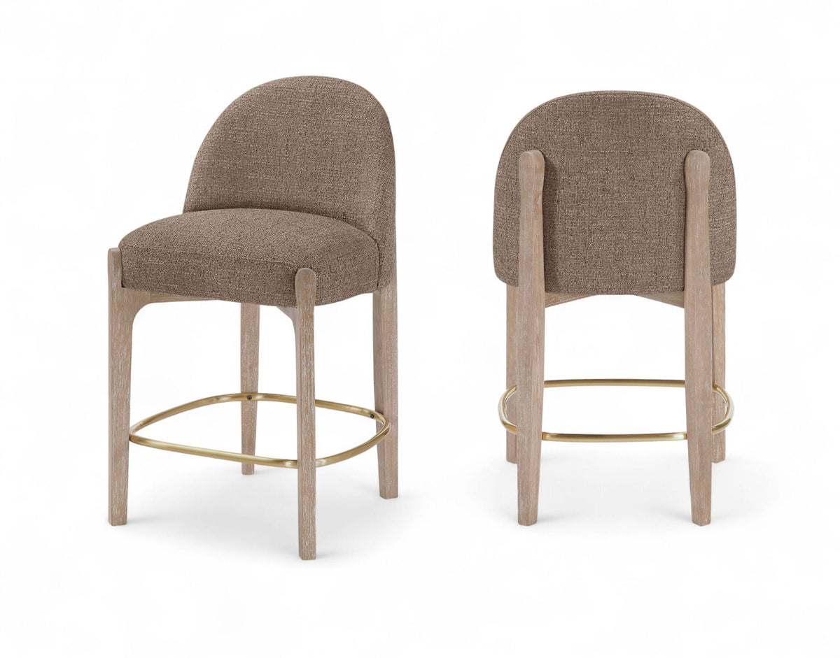 Torino - Counter Stool With Brushed Natural Base