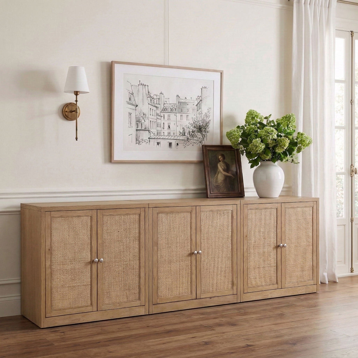 Vero - Solid Wood And Oak Venee Sideboard/Buffet