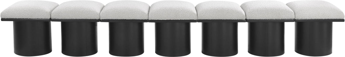 Pavilion - 7 Piece Modular Bench With Black Base