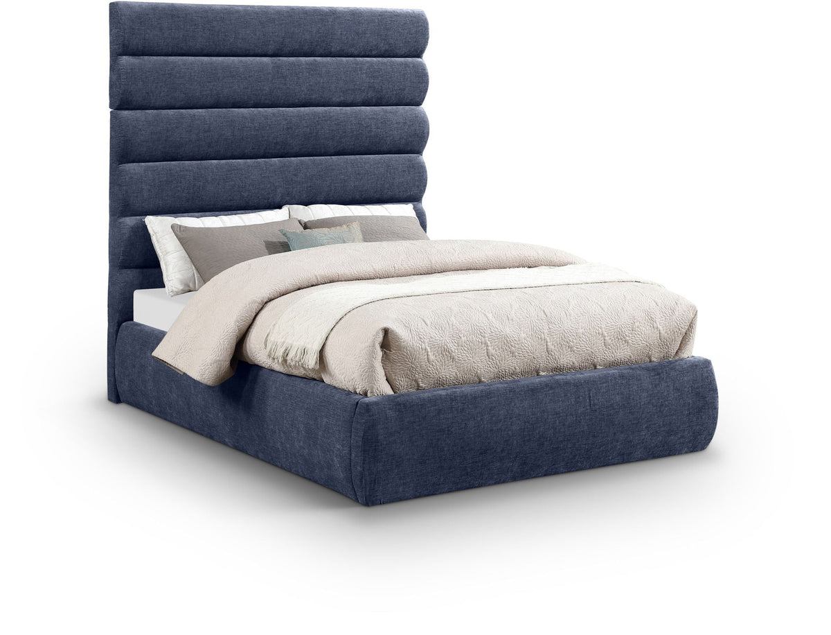 Adam - Chenille Fabric Bed With 70.5" Headboard